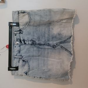 Girls plus denim skort.